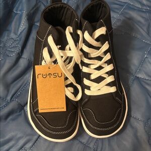 Black High-Top Sneakers